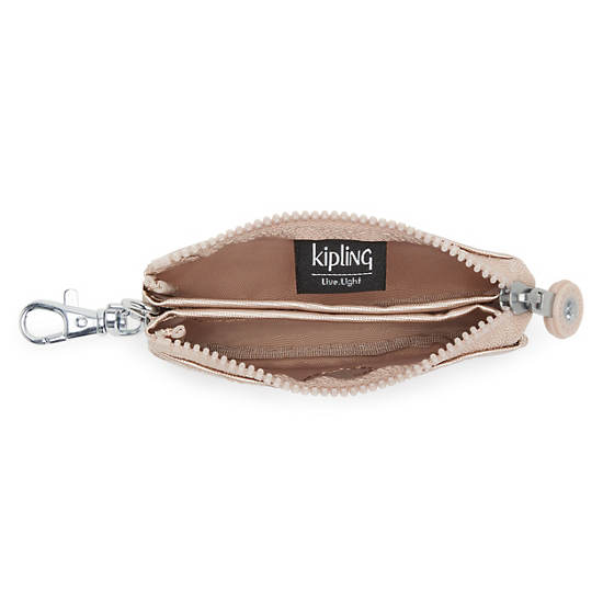 Kipling Creativity Mini Pouch Metallic Keychain Táska Fehér | HU 2104MQ